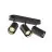 SLV Asto Aluminium Spot Zwart | Geschikt voor 3x GU10