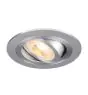 SLV New Tria 75 Spot Aluminium Grijs Rond | Zaagmaat 75mm - Geschikt voor 1x GU10 